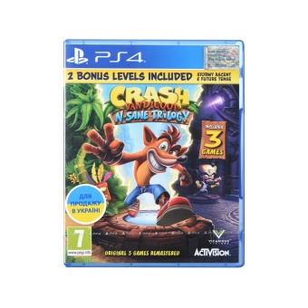 Зображення Диск Sony BD диску PS4 Crash Bandicoot N'sane Trilogy Blu-Ray