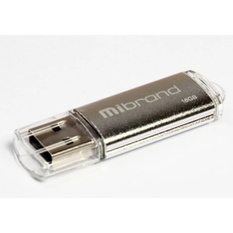 Изображение Флешка Mibrand Cougar 16Gb Silver 2.0