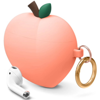 Изображение Чехол для навушників DM Case With Hook для Airpods 2 Peach