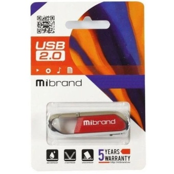 Фотография Флешка Mibrand Aligator 64Gb Dark Red