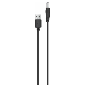 Изображение Кабель ACCLAB USB to DC 5,5х2,1 мм 9V 1A (чорний)