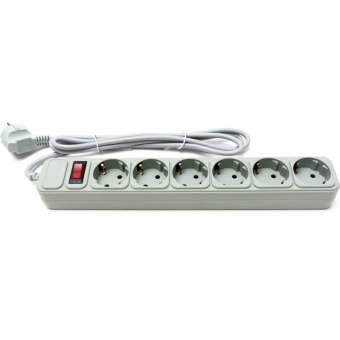 Зображення Мережевий фільтр Prologix PRS-075P6-18G 6 розеток, 1.8 м