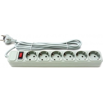 Зображення Мережевий фільтр Prologix PRS-075P6-30G 6 розеток, 3 м
