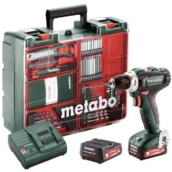 Зображення Шуруповерт Metabo PowerMaxx SB 12 Set, 2x2Aг, кофр, набір приладдя