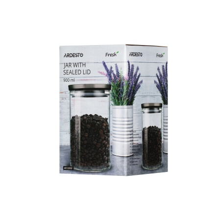 Ємність для зберігання Ardesto Банка AR1309SF 900 мл, скло, пластик, силікон фото №5
