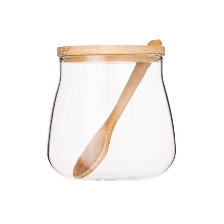 Ємність для зберігання Ardesto Банка AR1350BHS 500 мл, скло, бамбук фото №5