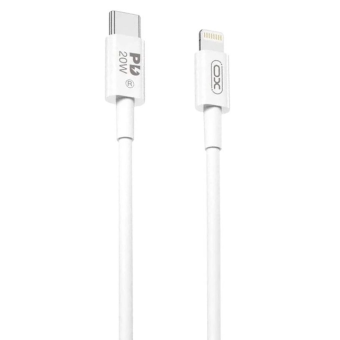 Изображение XO USB Cable NB-Q189B PD 20W Type-C - Lightning 2m white