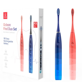 Изображение Зубная щетка Oclean Find Duo Set Red and Blue (2 шт) (6970810552140)