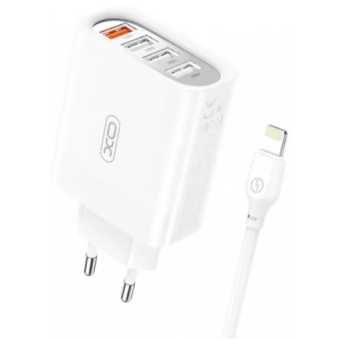 Зображення МЗП XO L100 36W (18W/1USB   2.4A/3 USB)