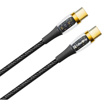 Зображення Colorway Type-C - Type-C (transparent head) (PD Fast Charging 100W) 5А 1.2м чорний (CW-CBPDCC053-BK)