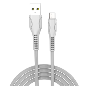 Зображення Colorway USB - MicroUSB (line-drawing ) 2.4А 1м білий (CW-CBUM028-WH)