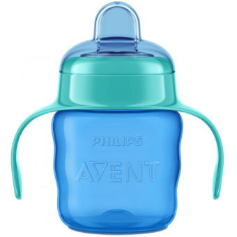 Зображення Посуд для дітей Avent Чашка-непроливайка SCF551/05 блакитна 200 мл 6  1 шт.