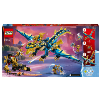 Зображення Конструктор Lego Ninjago Дракон стихій проти робота Володарки (71796)