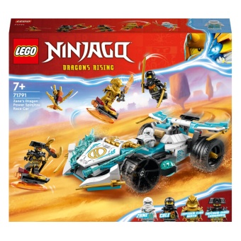 Зображення Конструктор Lego Ninjago Суперсила дракона Зейна автомобіль для перегонів спін-джитсу (71791)