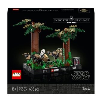 Зображення Конструктор Lego Star Wars Діорама «Погоня на спідері на Ендорі» (75353)