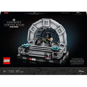 Зображення Конструктор Lego Star Wars Діорама «Тронна зала імператора» (75352)