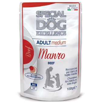 Зображення Вологий корм для собак Monge SPECIAL DOG EXCELLENCE Medium яловичина 100 г (8009470060578)