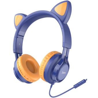 Изображение Наушники Hoco W36 Cat ear headphones with mic Midnight Blue