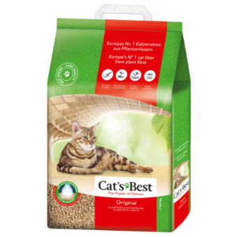 Изображение Наповнювач для туалету Cats Best Original Деревний комкувальний 8.6 кг (20 л) (4002973186695)