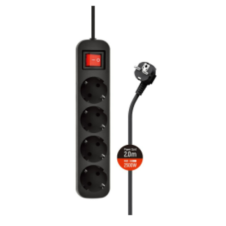 Сетевой фильтр Colorway CW-PSEA42BK