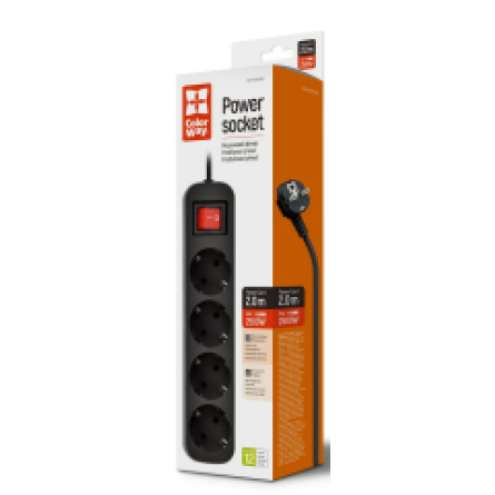 Сетевой фильтр Colorway CW-PSEA42BK фото №2