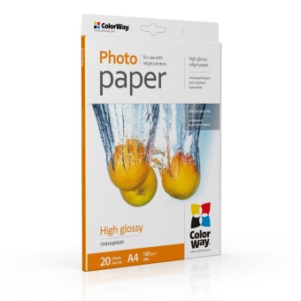 Зображення Папір офісний Colorway CW глянц. 180г/м, A4 PG180-20 карт.уп.
