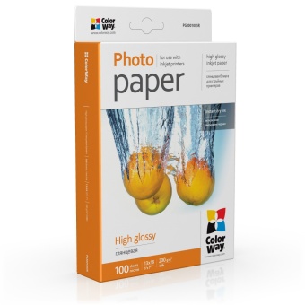 Зображення Папір офісний Colorway CW глянц. 200г/м, 13x18 PG200-100 карт.уп.