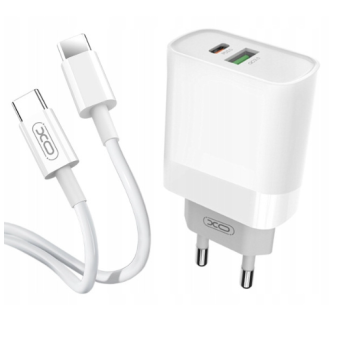 Зображення МЗП XO L64 PD 20W/1 USB 1 USB-C White