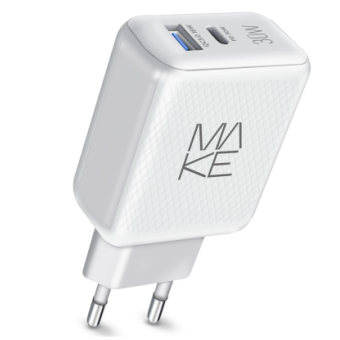 Зображення МЗП MAKE 30W PD QC White (MCW-326PWH)
