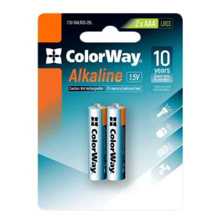 Батарейки Colorway CW-BALR03-2BL