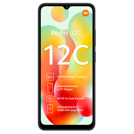 Смартфон Xiaomi Redmi 12C 3/64GB Graphite Gray (Global Version