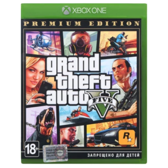 Изображение Диск GamesSoftware Xbox One Grand Theft Auto V Premium Edition, BD диск