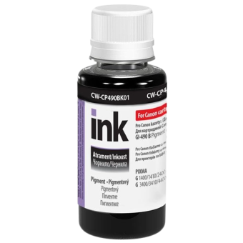 Изображение Чернила для принтера Colorway Canon GI-490 PIXMA G1400/G2400/G3400 100мл (Pigment) Black