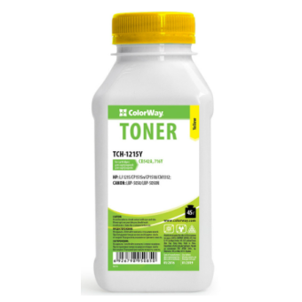 Зображення Тонер Colorway HP CLJ CP1215/1515 Yellow 45g/bottle