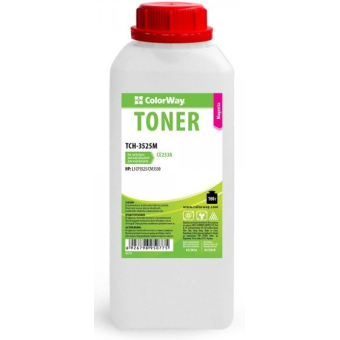 Зображення Тонер Colorway HP CLJ CP3525 Magenta 180g/bottle
