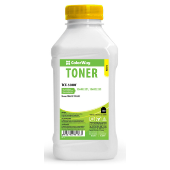 Зображення Тонер Colorway Тонер ColorWay Xerox Phaser 6600/WC6605 Yellow (120 g/bottle)