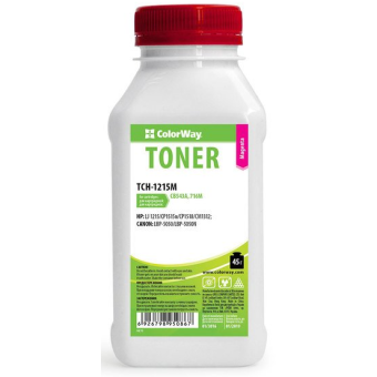 Зображення Тонер Colorway HP CLJ CP1215/1515 Magenta 45g/bottle