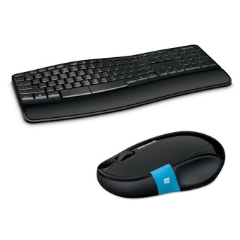 Зображення Клавіатура Microsoft Комплект Comfort Desktop Sculp WL Black Ru (L3V-00017)
