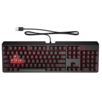 Зображення Клавіатура HP OMEN Encoder LED 104key Cherry MX Red USB (6YW76AA)