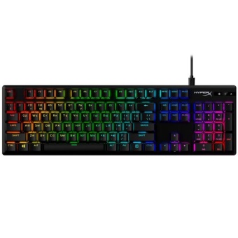 Зображення Клавіатура HyperX Alloy Origins Aqua USB RGB PBT ENG/RU (639N5AA)