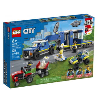 Изображение Конструктор Lego City Поліцейська вантажівка з мобільним центром керування