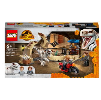 Зображення Конструктор Lego Jurassic World Атроцираптор: погоня на мотоциклі