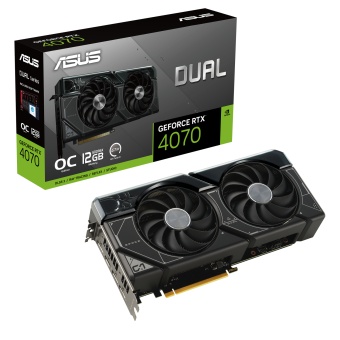 Зображення Відеокарта Asus GeForce RTX 4070 12GB GDDR6X DUAL-RTX4070-O12G