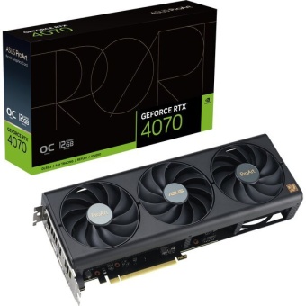 Зображення Відеокарта Asus GeForce RTX 4070 12GB GDDR6X PROART OC PROART-RTX4070-O12G
