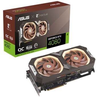 Зображення Відеокарта Asus GeForce RTX 4080 16GB GDDR6X OC RTX4080-O16G-NOCTUA