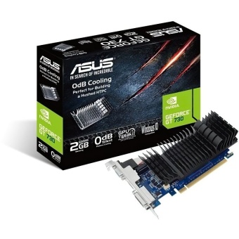 Изображение Відеокарта Asus GeForce GT 730 2GB GDDR5 Silent loe GT730-SL-2GD5-BRK
