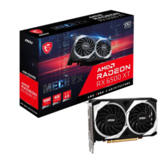 Зображення Відеокарта MSI Radeon RX 6500 XT 4GB GDDR6 MECH 2X OC