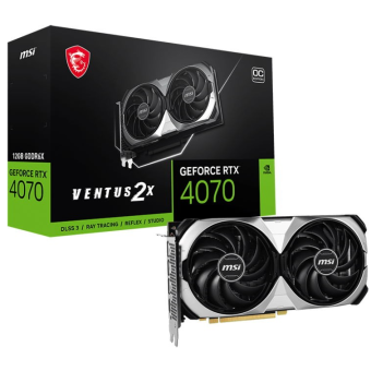 Зображення Відеокарта MSI GeForce RTX 4070 12GB GDDR6X VENTUS 2X OC