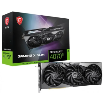 Зображення Відеокарта MSI GeForce RTX 4070 Ti 12GB GDDR6X GAMING X SLIM