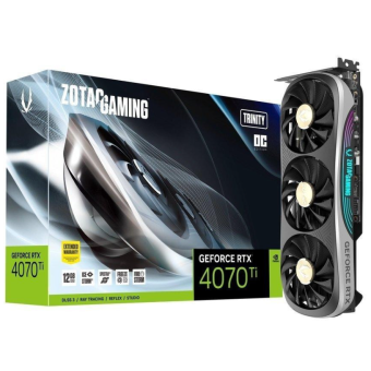 Зображення Відеокарта Zotac GeForce RTX 4070 Ti 12GB GDDR6X Trinity OC